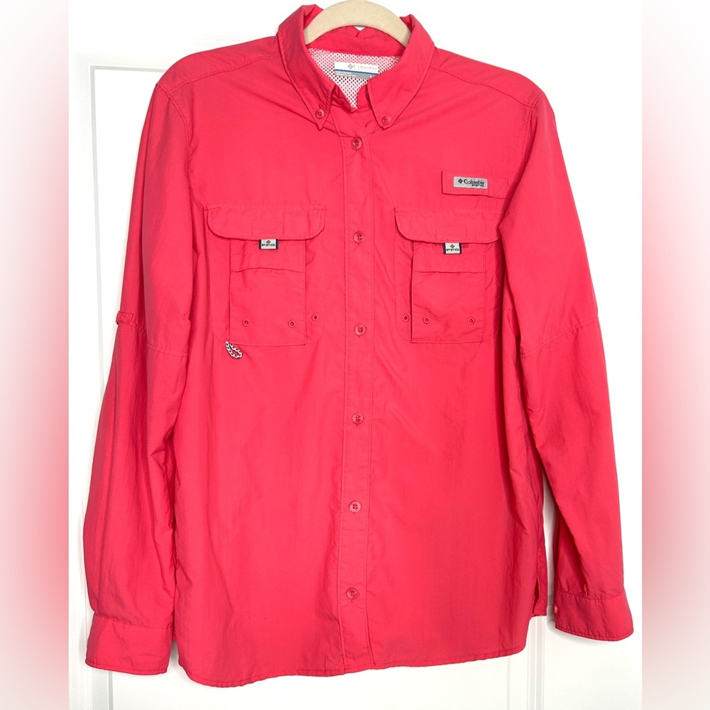 Columbia Women's Pink Long Sleeve
Button Shirt